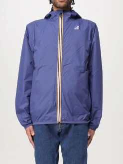 Giubbotto con cappuccio K-Way in nylon
