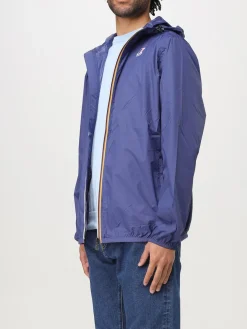 Giubbotto con cappuccio K-Way in nylon