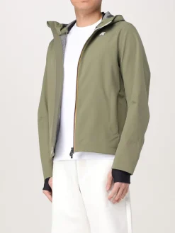 Giubbotto con cappuccio K-Way in nylon