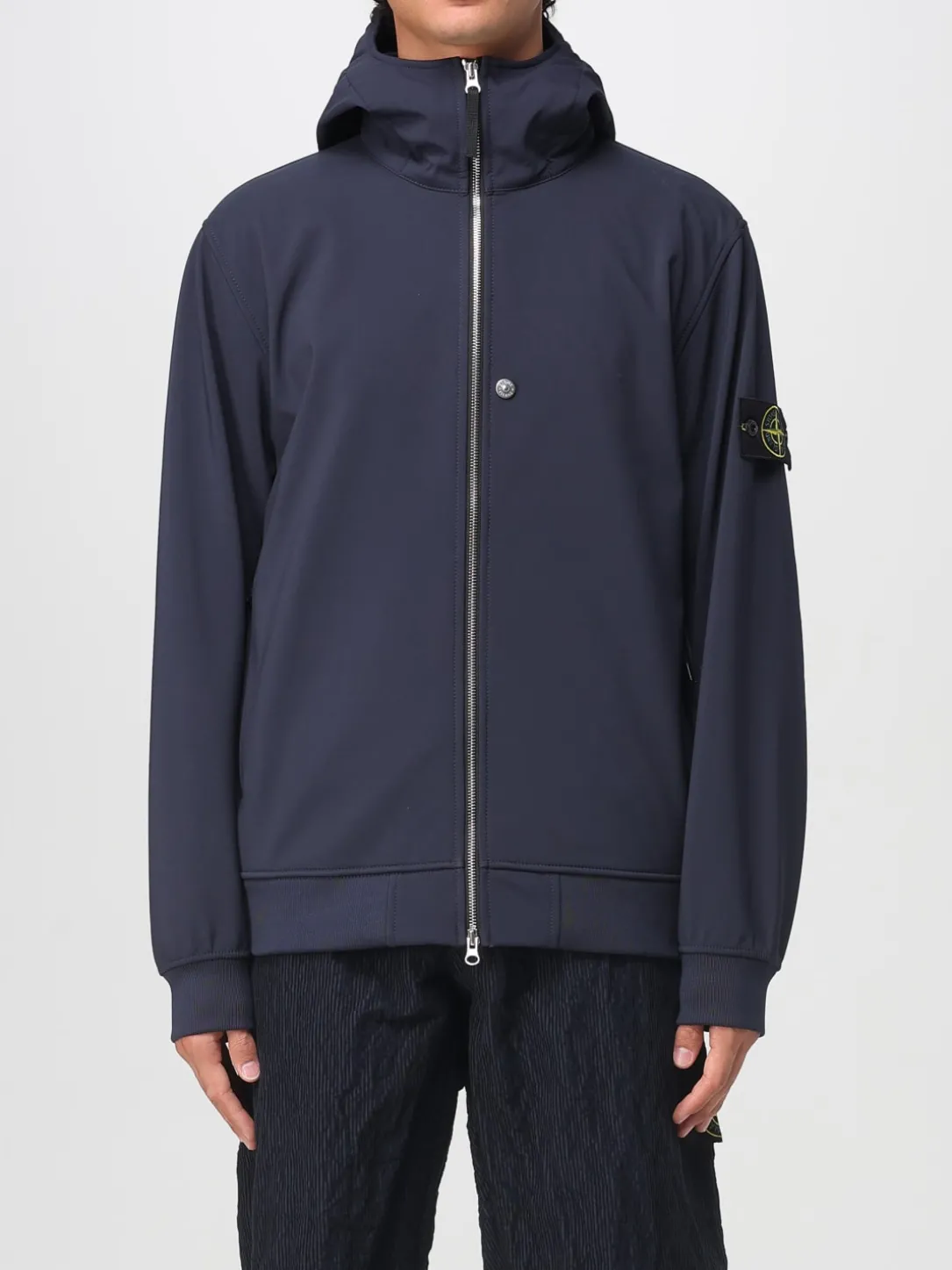 Giubbotto con cappuccio Stone Island in nylon