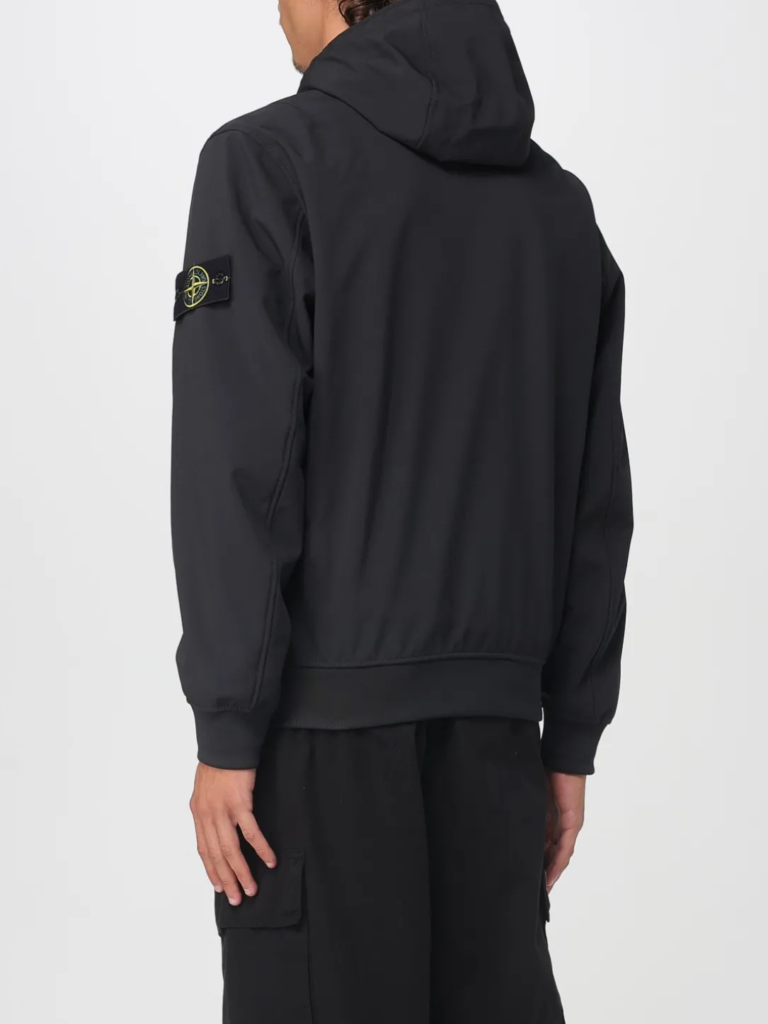 Giubbotto con cappuccio Stone Island in nylon