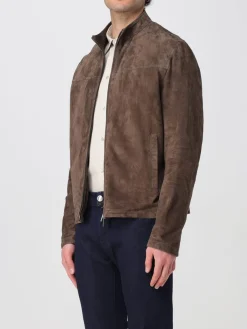 Giubbotto Emporio Armani in pelle scamosciata