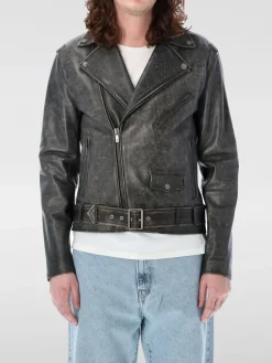 Giubbotto Golden Goose in pelle effetto used