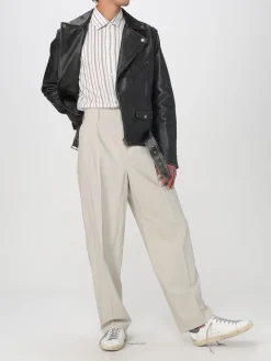 Giubbotto Golden Goose in pelle effetto used