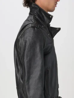 Giubbotto Golden Goose in pelle effetto used