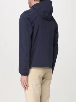 Giubbotto K-Way in nylon con cappuccio