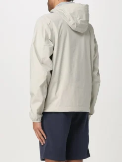 Giubbotto K-Way in nylon con cappuccio