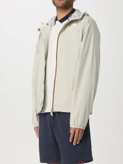 Giubbotto K-Way in nylon con cappuccio