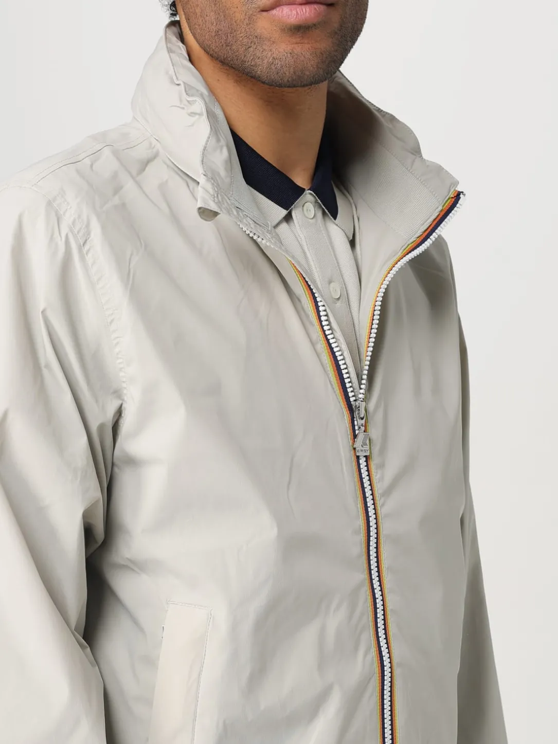 Giubbotto K-Way in nylon stretch