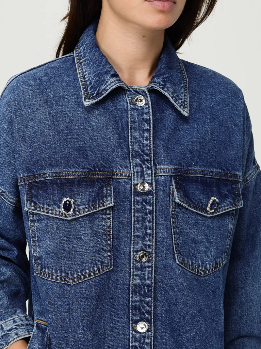 Giubbotto Liu Jo in denim di cotone