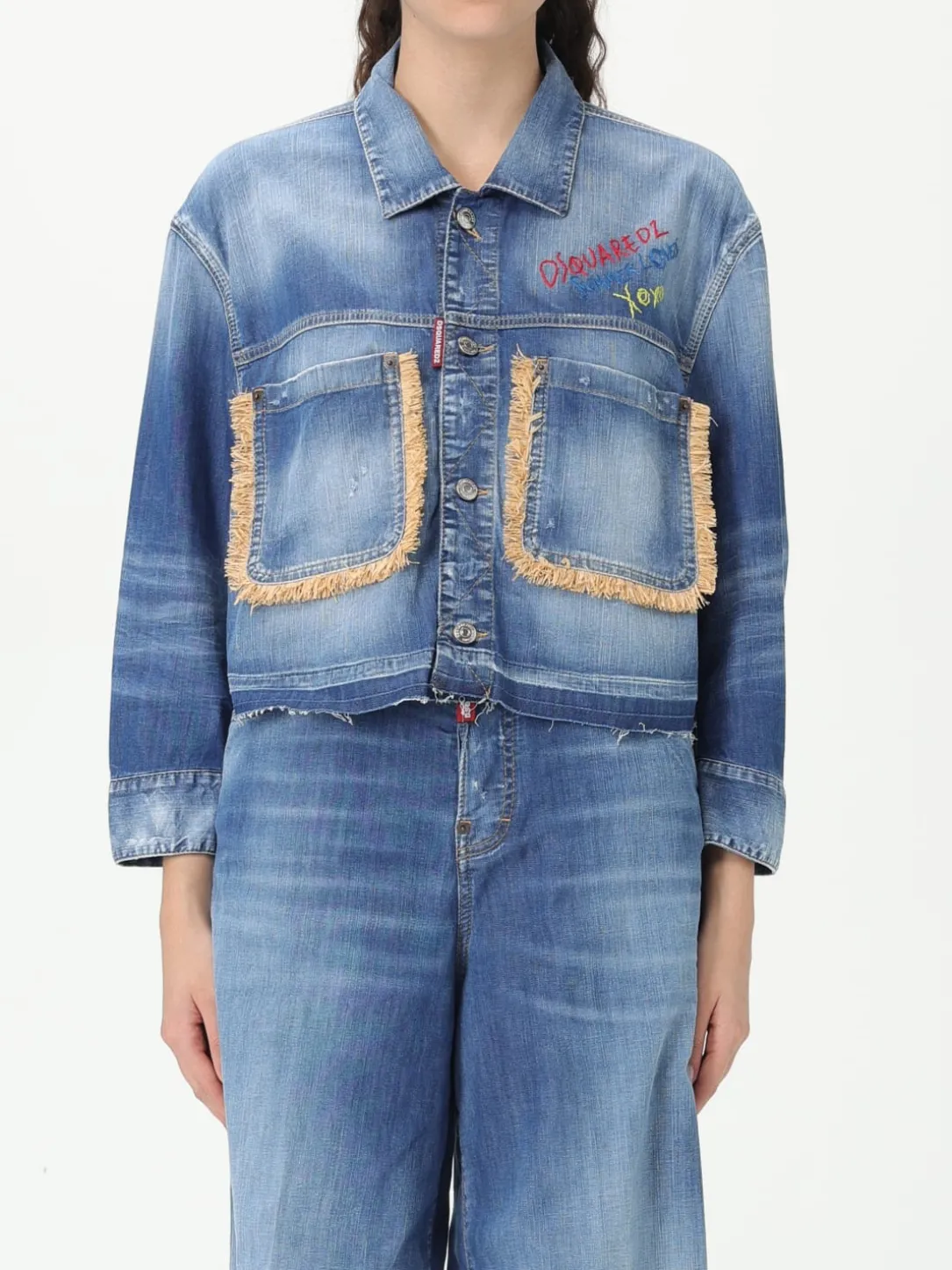 Giubbotto Summer Lovers Dsquared2 in denim