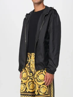 Giubbotto Versace in nylon con cappuccio