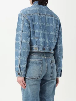 Giubbotto Vivienne Westwood in denim con logo