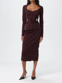 Gonna a tubino con logo Elisabetta Franchi