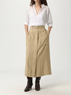 Gonna Alberta Ferretti in misto lino