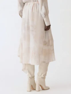 Gonna asimmetrica Fabiana Filippi in seta