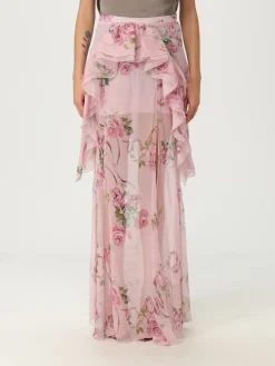 Gonna Blumarine in seta con stampa floreale