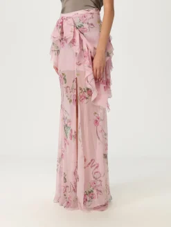 Gonna Blumarine in seta con stampa floreale