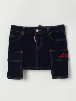 Gonna cargo Dsquared2 in denim di cotone