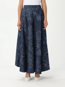 Gonna di jeans floreale Twinset Actitude