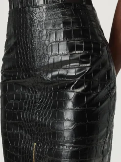 Gonna Elisabetta Franchi in pelle sintetica stampa cocco