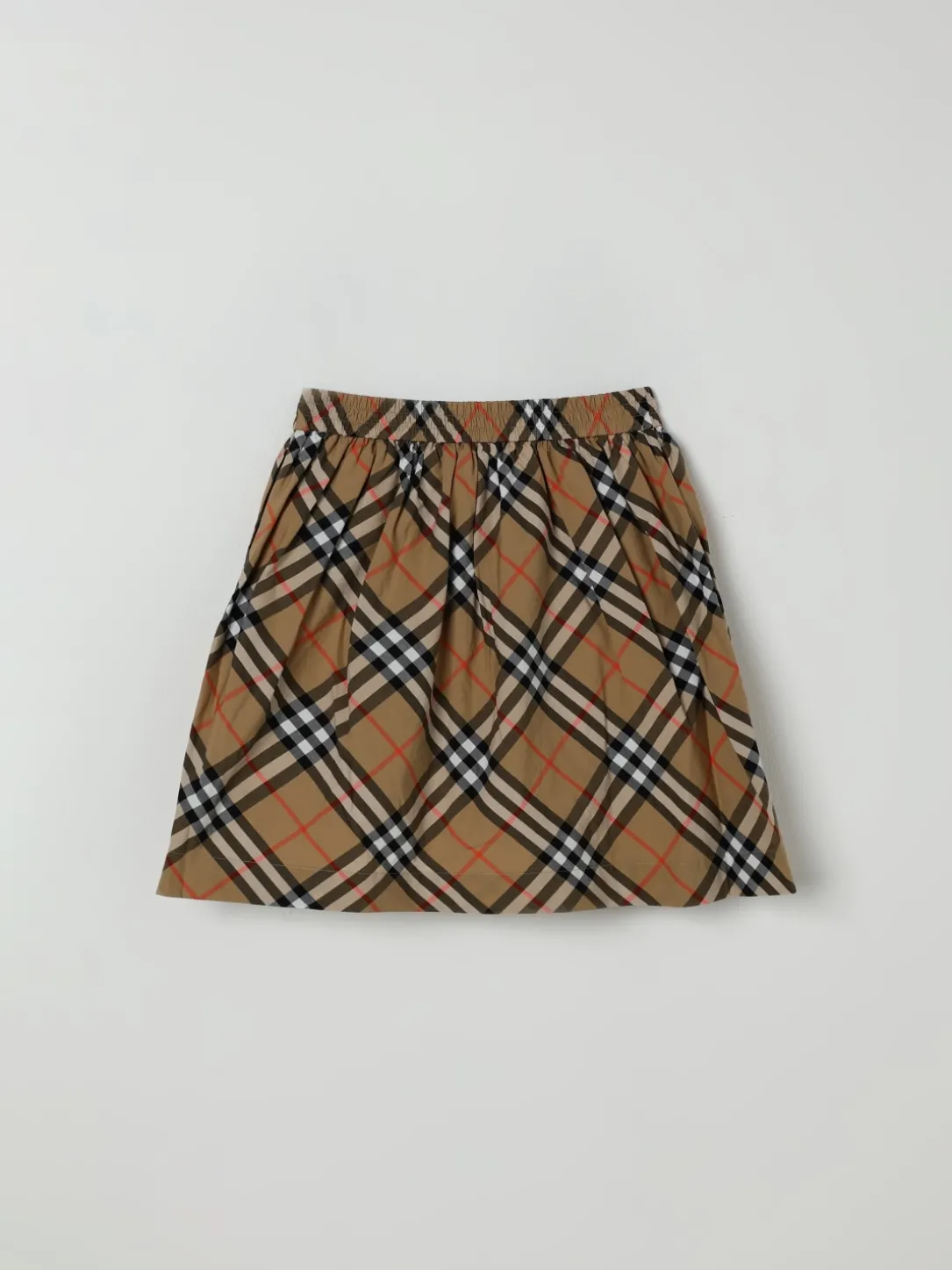 Gonna in cotone check Burberry