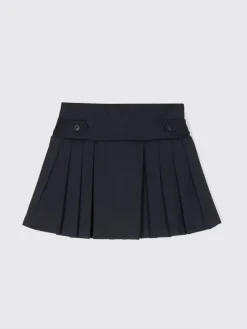 Gonna in cotone con logo ricamato Polo Ralph Lauren