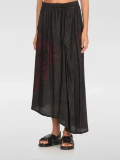 Gonna in cupro asimmetrica Y's