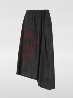 Gonna in cupro asimmetrica Y's