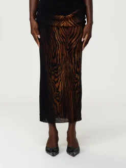 Gonna Jean Paul Gaultier in jersey con stampa animalier