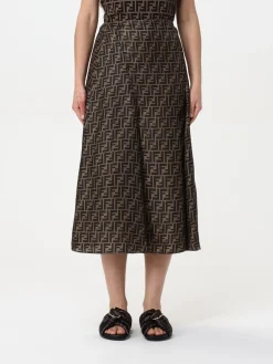 Gonna lunga FF Fendi in seta