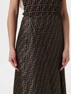 Gonna lunga FF Fendi in seta