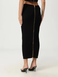 Gonna midi Balmain in maglia