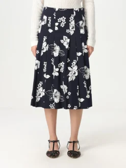 Gonna midi Max Mara Studio in cotone con stampa floreale