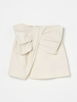 Gonna mini con maxi fiocco Mi Mi Sol in cotone