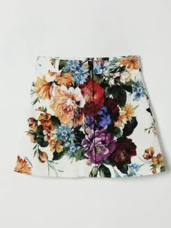 Gonna mini Dolce & Gabbana in misto cotone floreale
