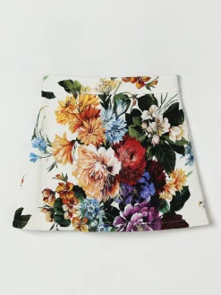 Gonna mini Dolce & Gabbana in misto cotone floreale