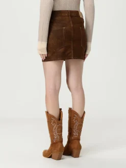 Gonna mini Isabel Marant Etoile in denim spalmato