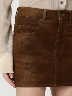 Gonna mini Isabel Marant Etoile in denim spalmato