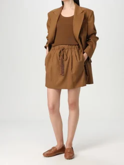 Gonna mini Max Mara in misto lana e seta