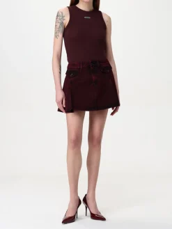 Gonna mini McQueen in denim