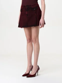 Gonna mini McQueen in denim