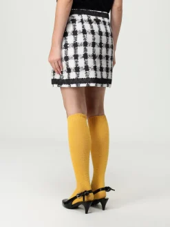 Gonna mini Moschino Couture in tessuto stampato