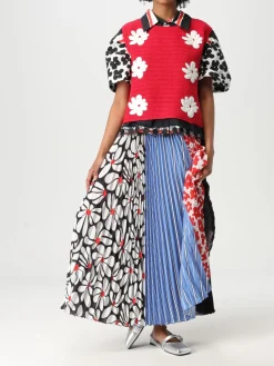 Gonna MSGM in crêpe stampato