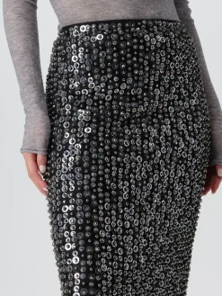 Gonna Passaparola con paillettes e cristalli Pinko