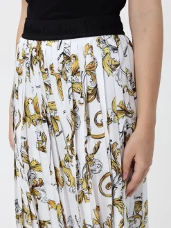 Gonna plissettata a fantasia barocca Versace Jeans Couture