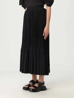 Gonna plissettata Junya Watanabe in misto lana plissettata