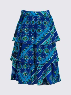 Gonna Pucci in cotone con stampa floreale