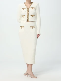 Gonna Self-Portrait in misto lana e cotone