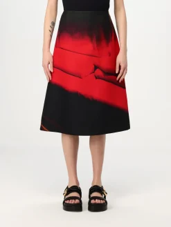 Gonna stampata Jil Sander in lana e seta